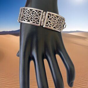 Brighton SILVER Berkley Heart Bracelet - Beautiful! RARE!!!